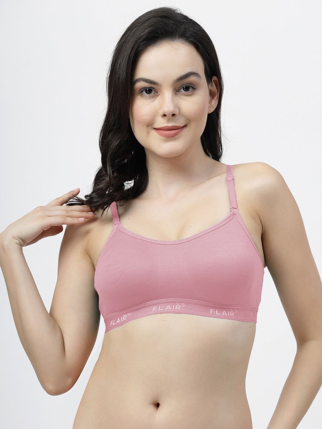 

SHYAM SONS FLAIR Wirefree Seamless Non Padded Bra, Pink