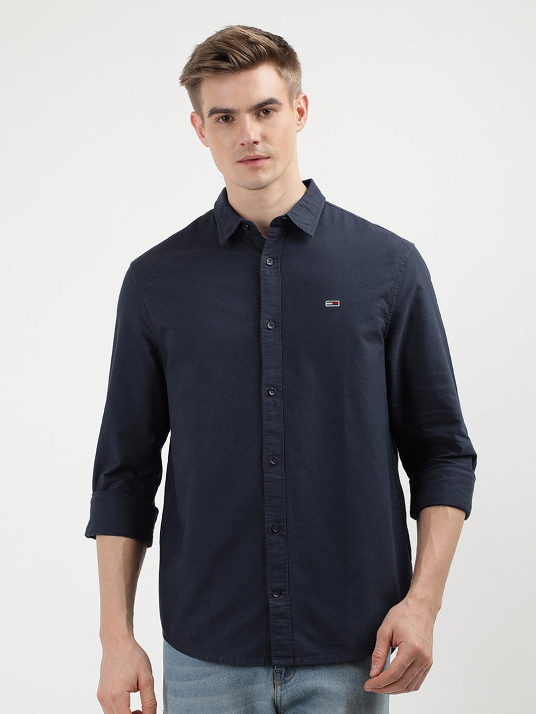 

Tommy Hilfiger Men Opaque Casual Shirt, Blue