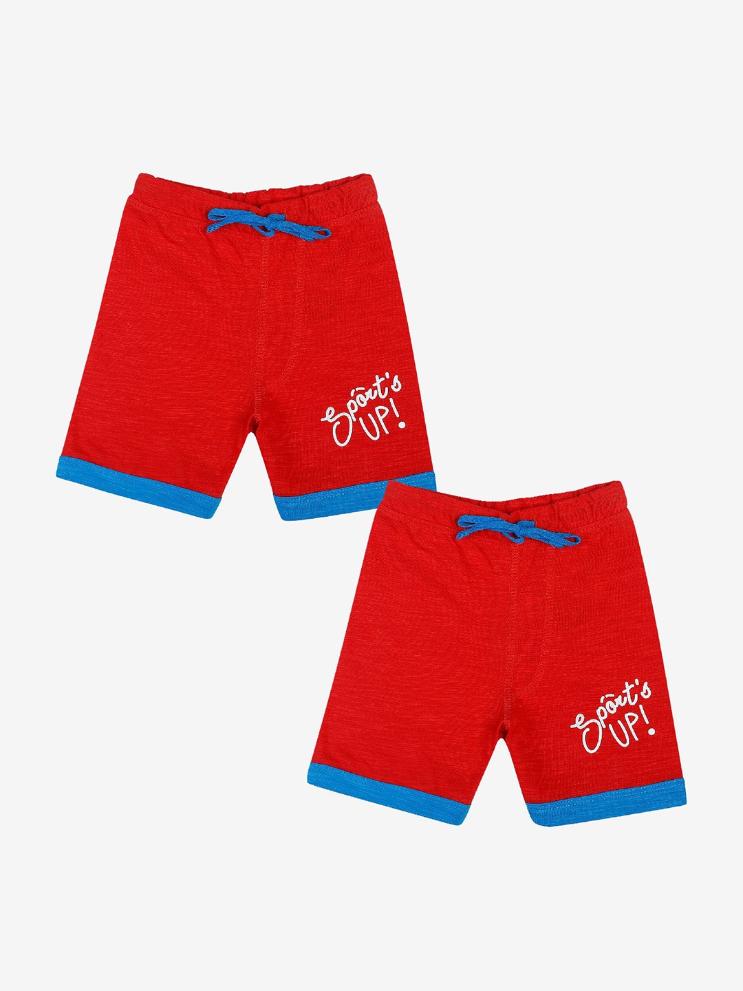 

Bodycare Kids Boys Pack Of 2 Printed Shorts, Red