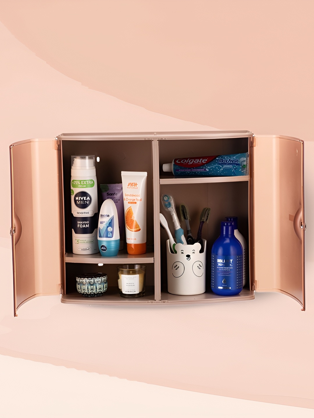 

Nayasa Brown Storage Bathroom Cabinet