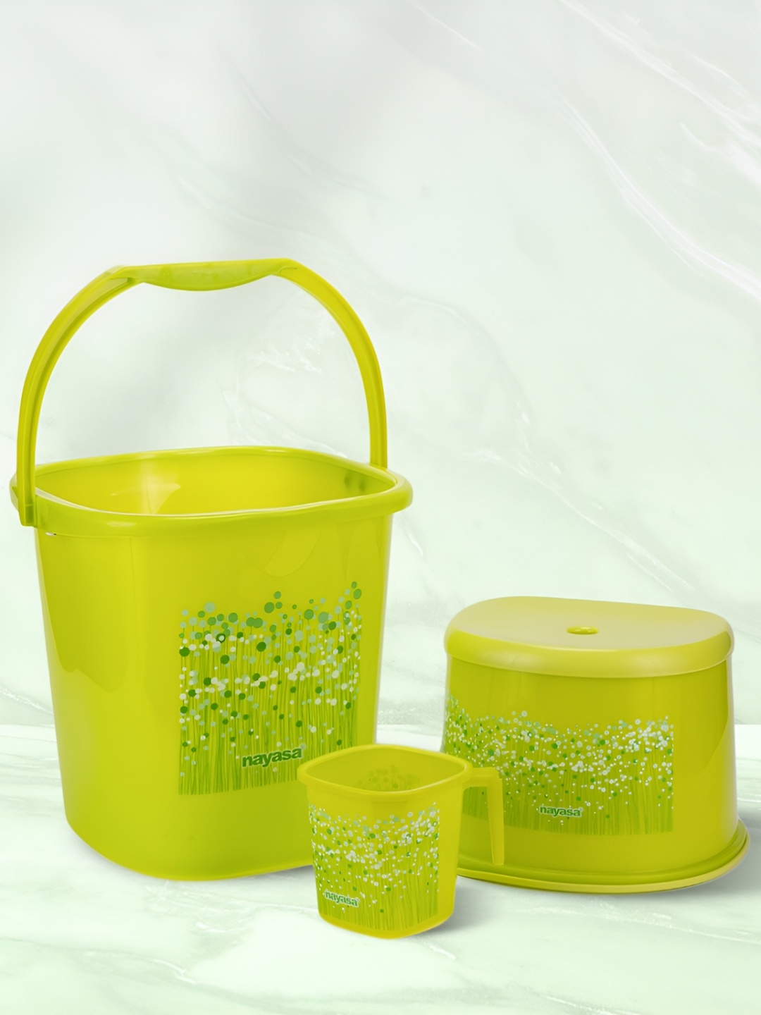 

Nayasa 3 Pcs Green Bathroom Set