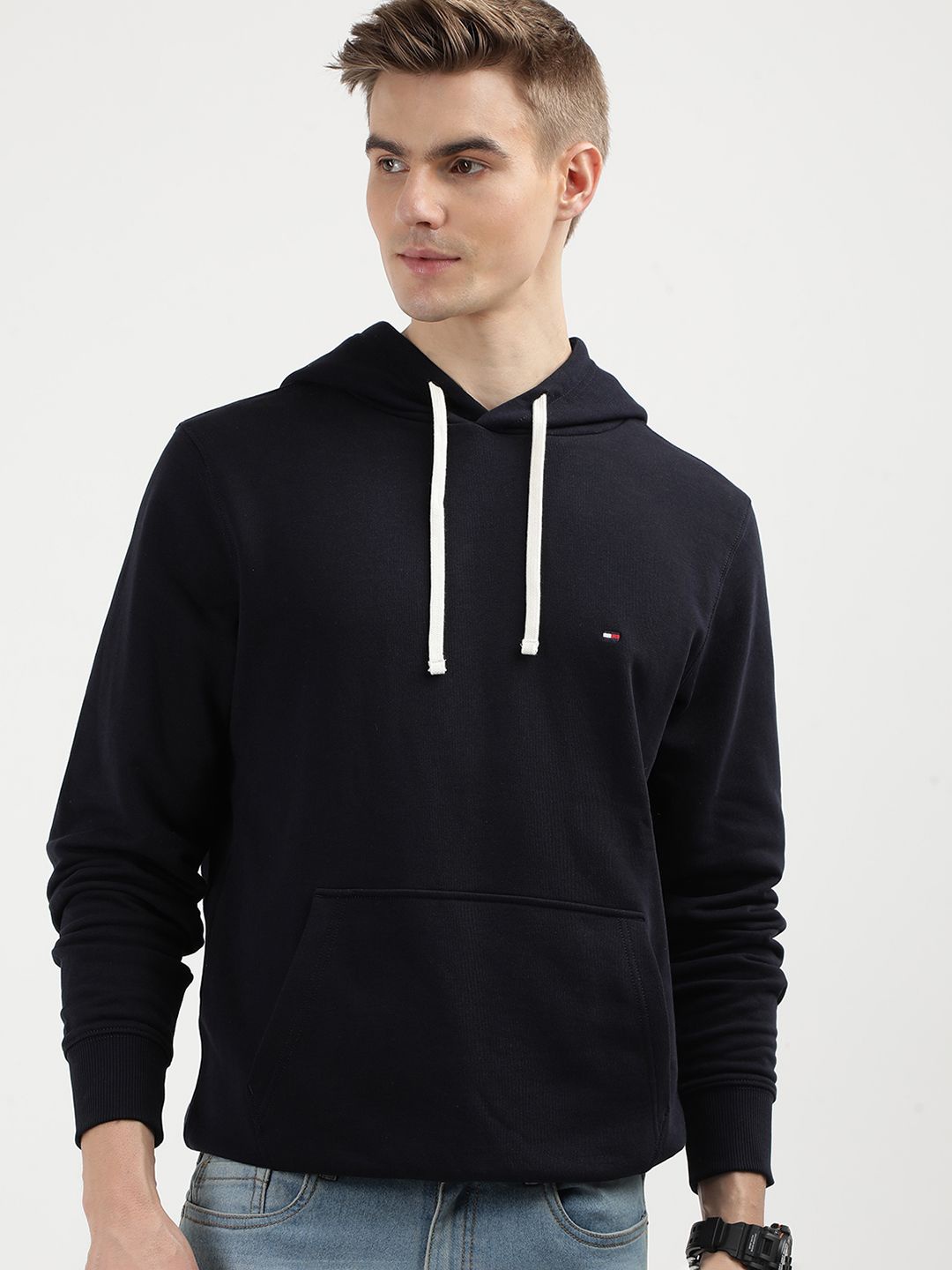 

Tommy Hilfiger Men Solid Sweatshirt, Blue