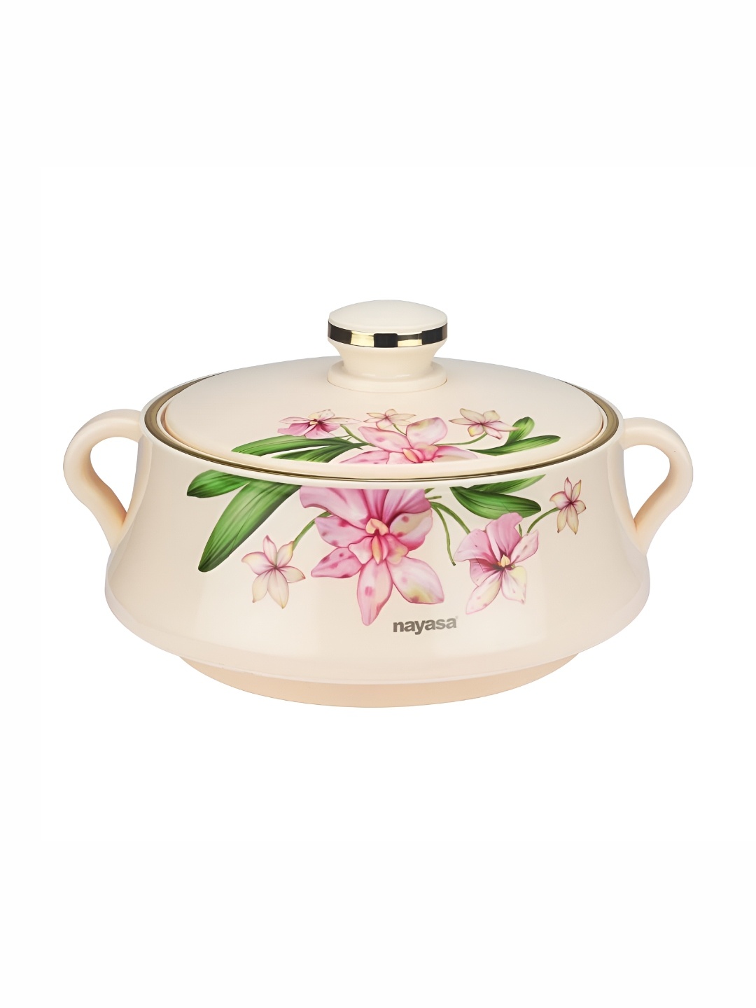 

Nayasa Lorenzo Ivory Insulated Serving Casserole with Lid - 1500 ml, Beige