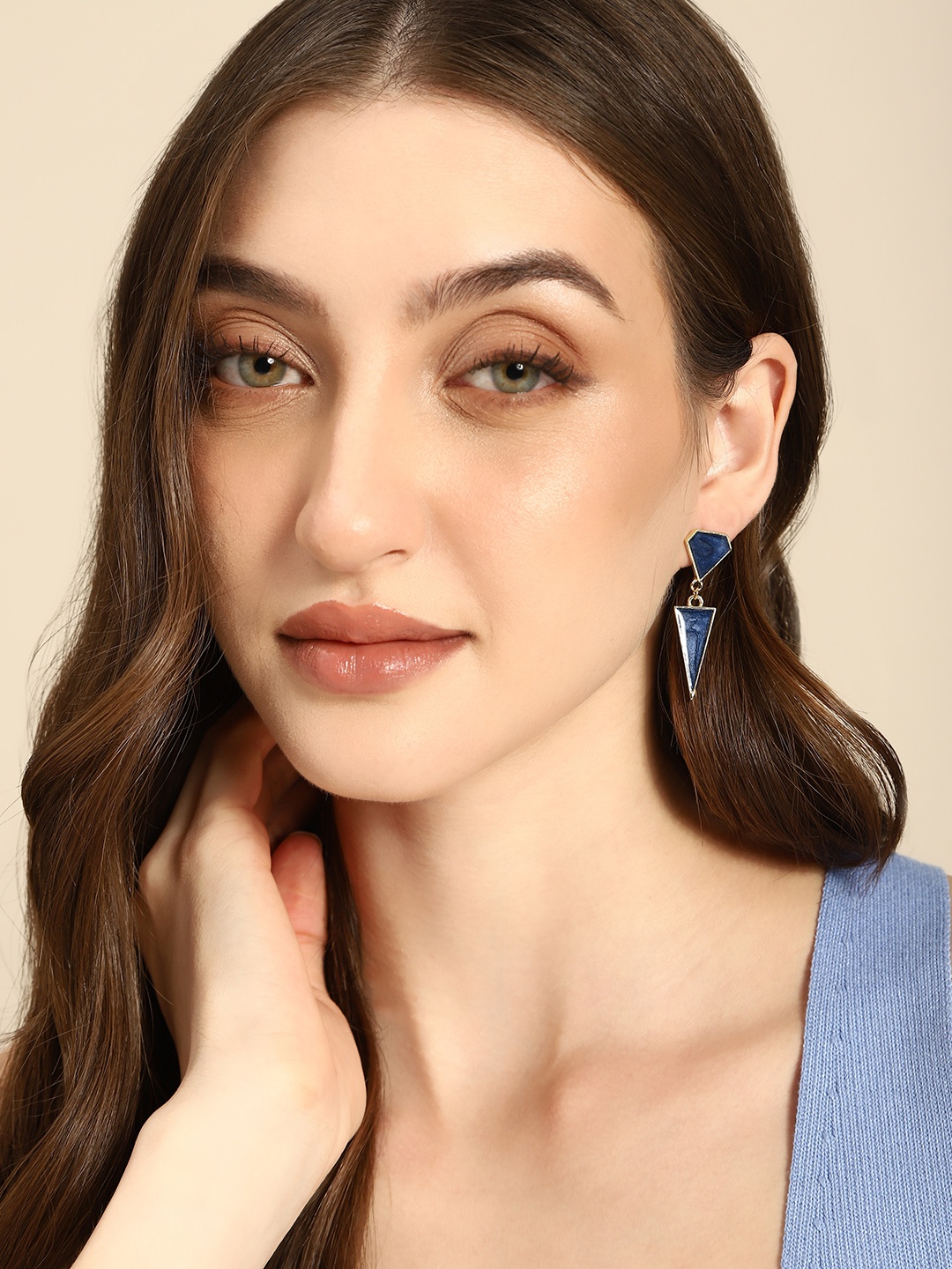 

Anouk Gold-Plated Geometric Drop Earrings