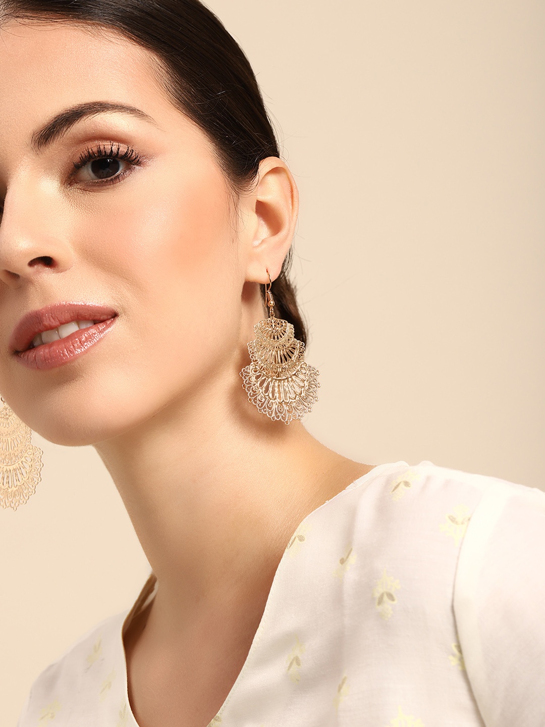 

Anouk Gold-Plated Contemporary Drop Earrings