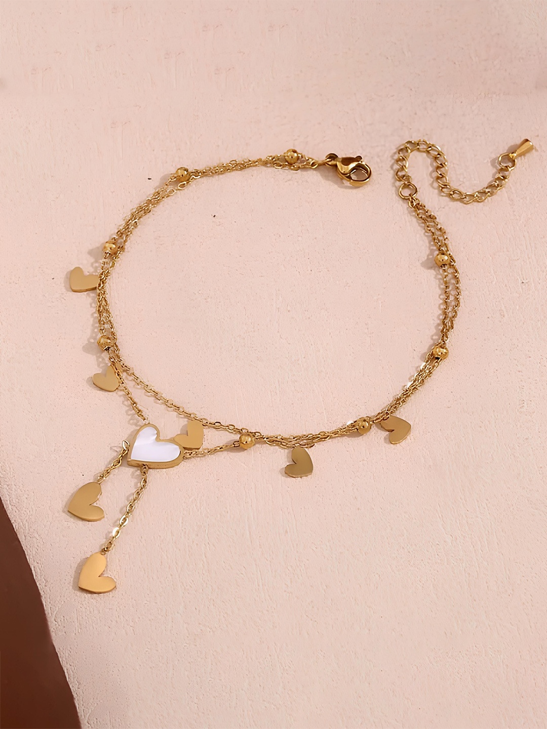 

KARISHMA KREATIONS Gold-Plated Charm Bracelet
