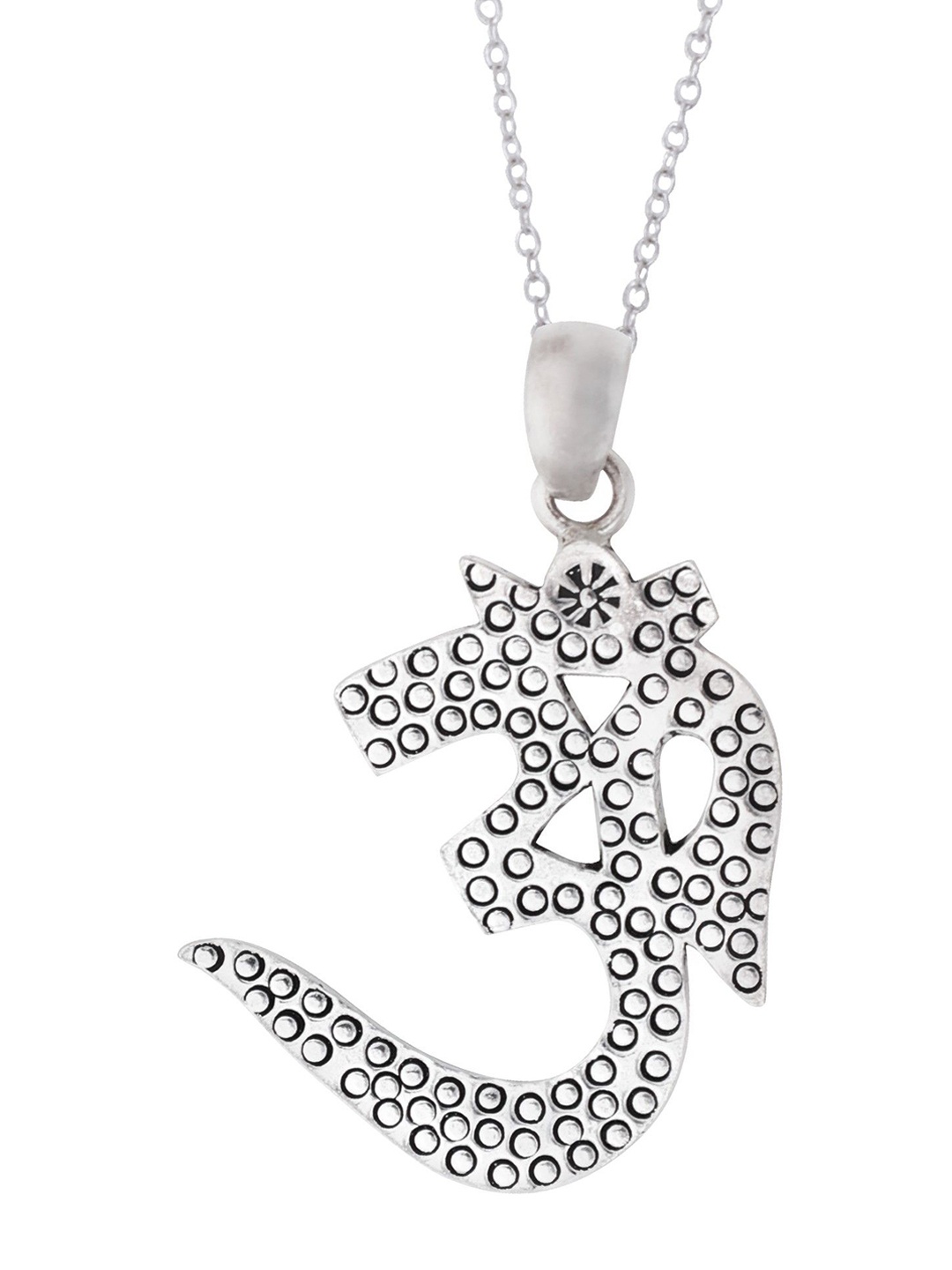 

Exotic India Sterling Silver Om Religious Pendant