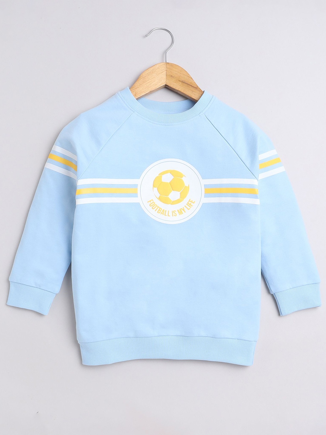 

BUMZEE Boys Full Sleeves Cotton Sweatshirt, Blue