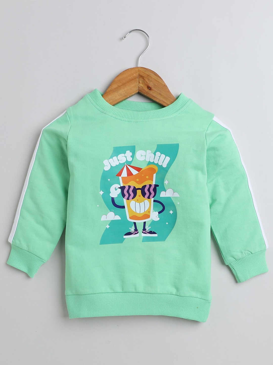 

BUMZEE Boys Printed Sweatshirt, Green