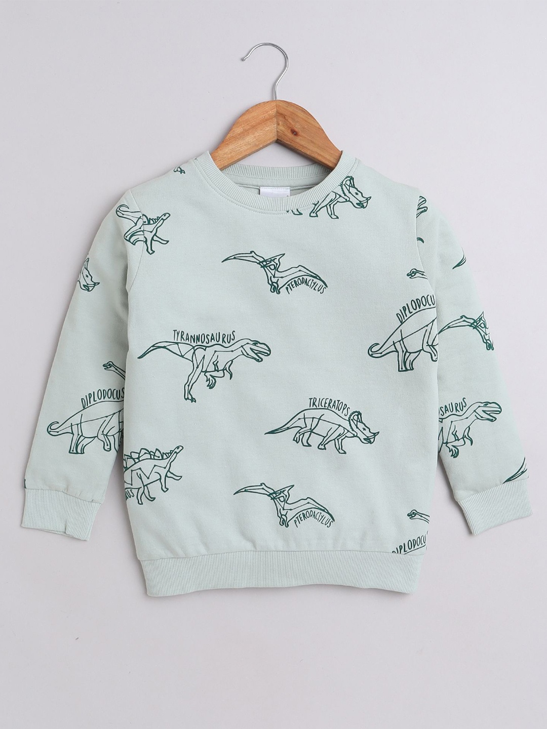 

BUMZEE Boys Printed Sweatshirt, Green