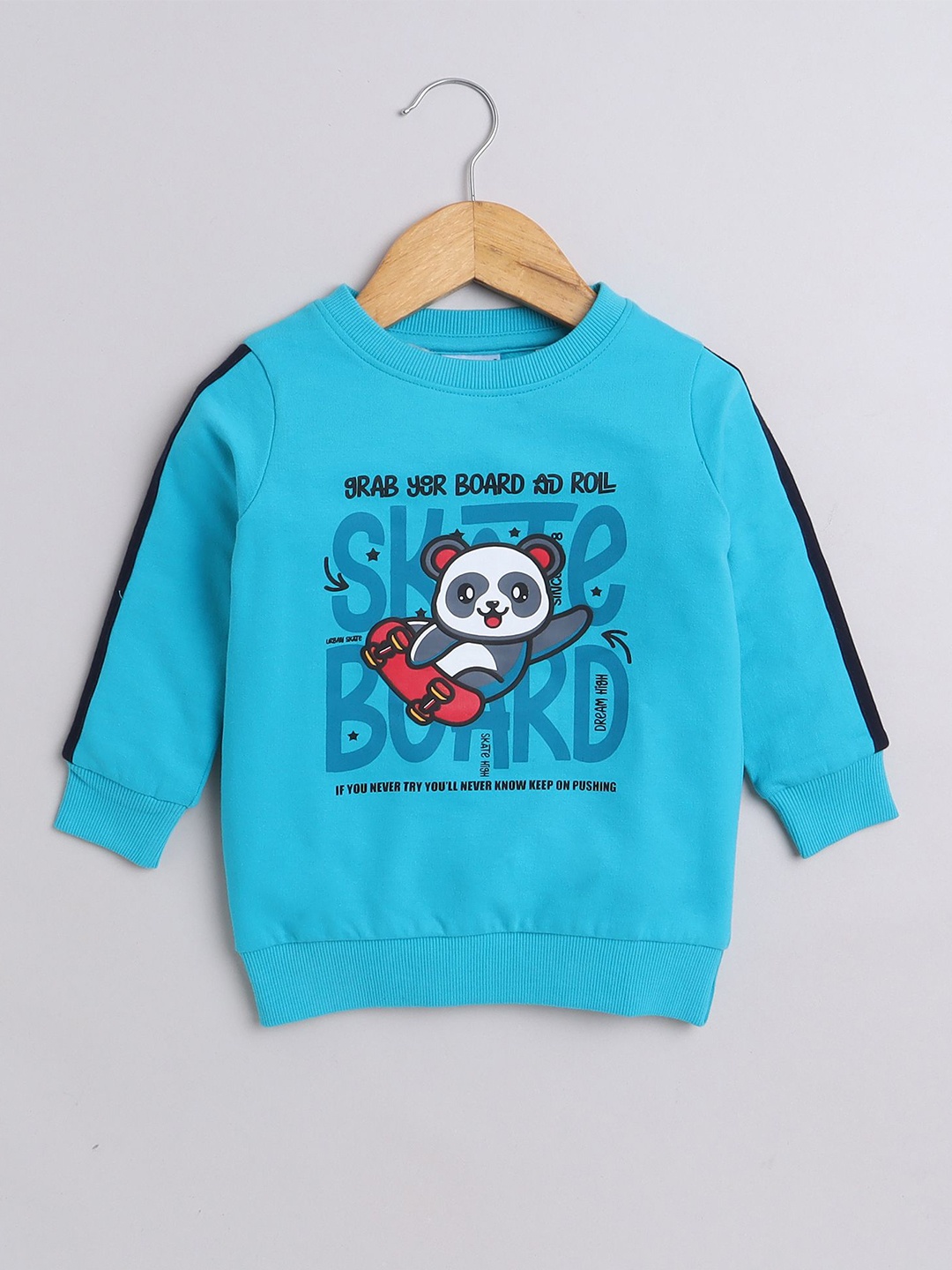 

BUMZEE Boys Graphic Printed Sweatshirt, Blue