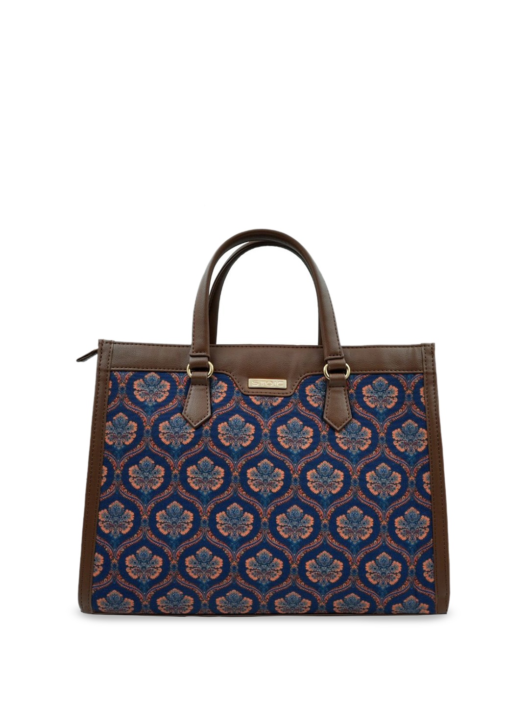 

STOIC Women Graphic Printed Shopper Tote Bag, Blue
