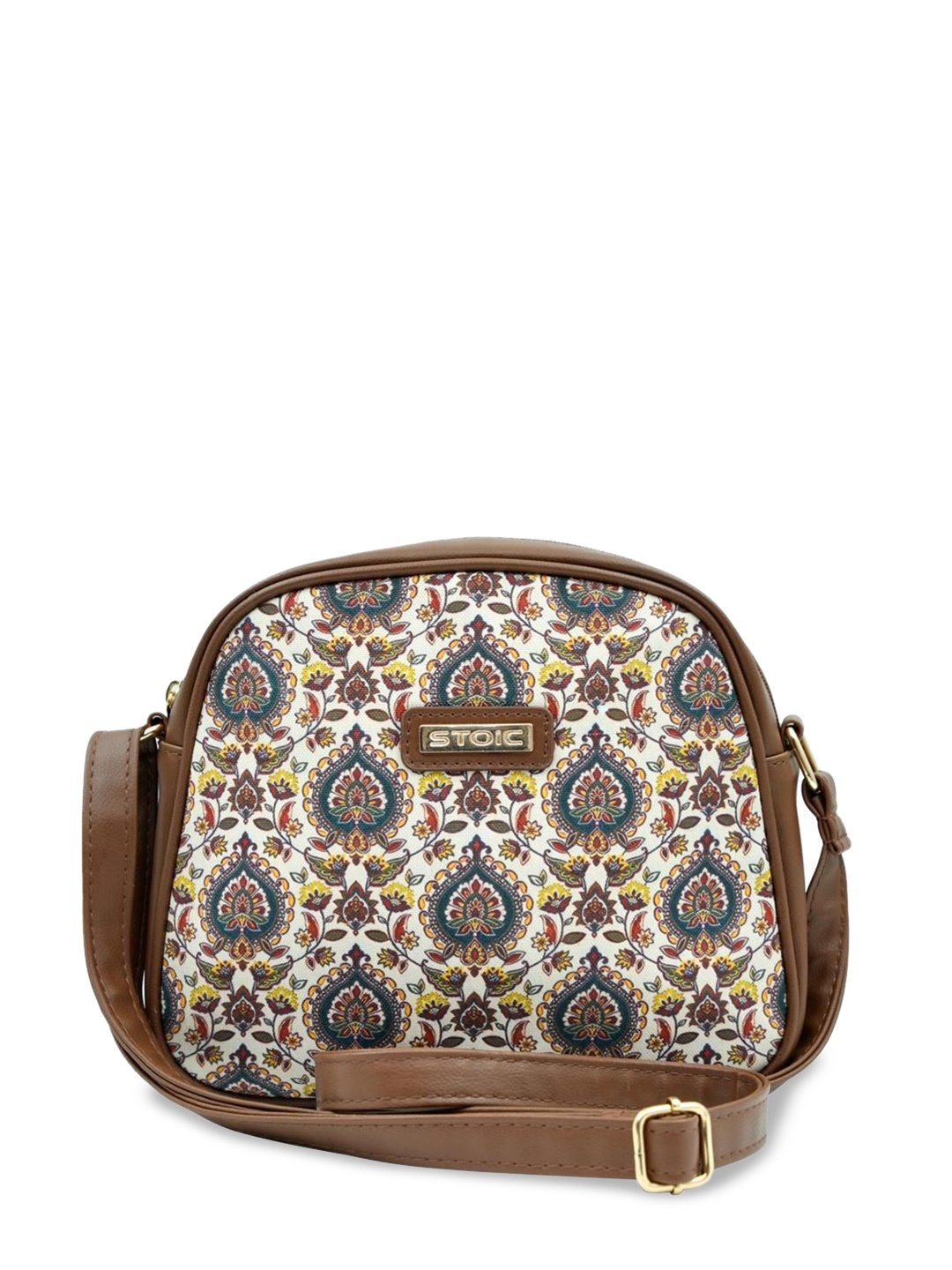 

STOIC Women Solid Ethnic Motifs Structured Shoulder Bag, White