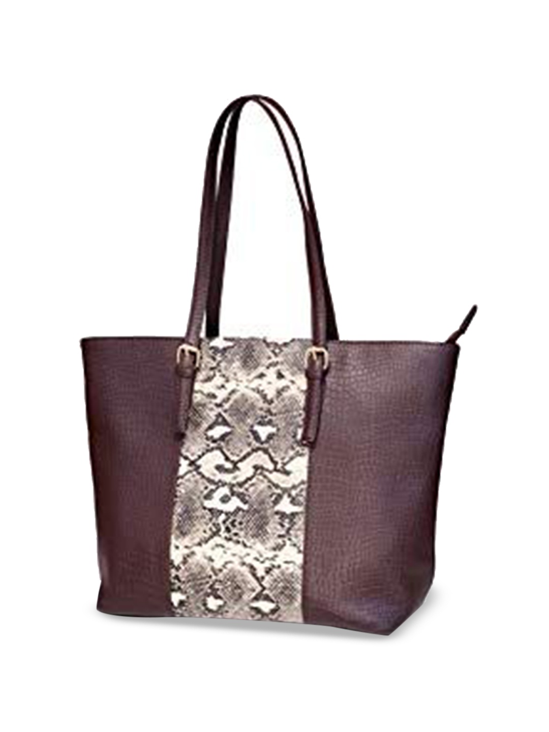 

STOIC Animal Structured Shoulder Bag with Cut Work, Brown