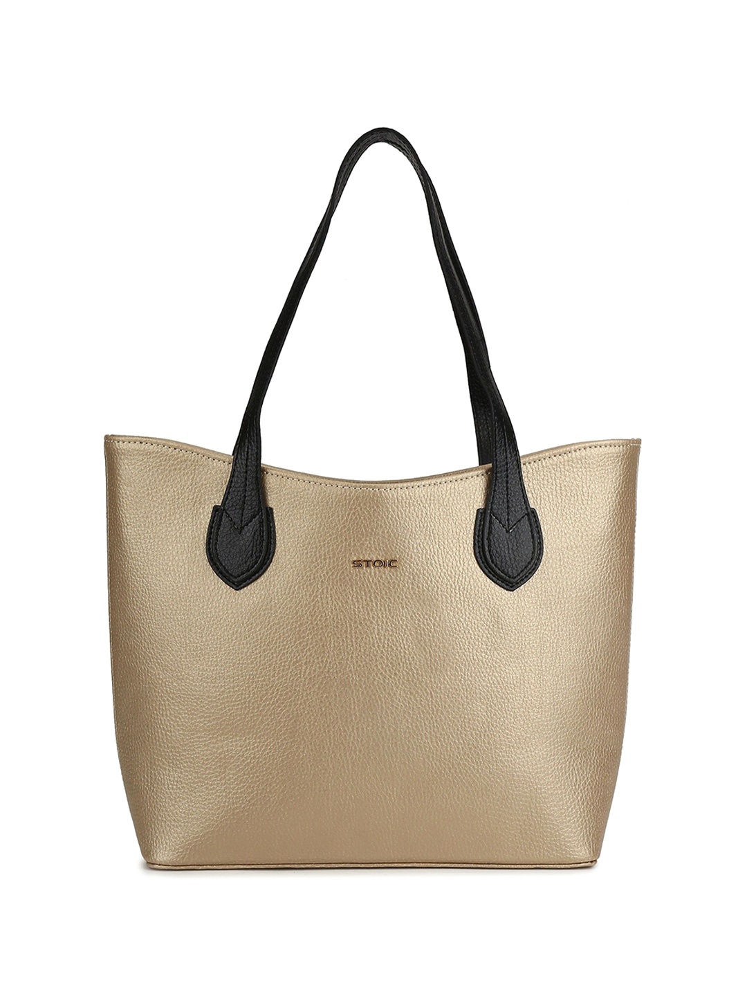 

STOIC Shopper Handheld Bag with Quilted, Gold