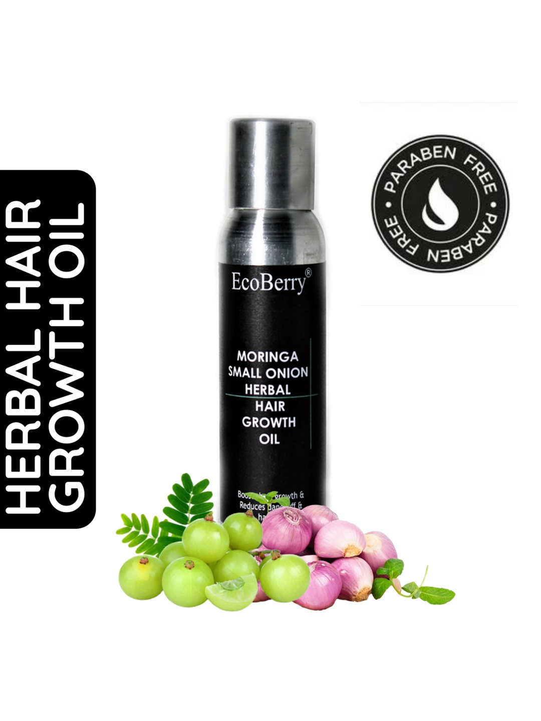 

EcoBerry Moringa Small Onion Herbal Hair Growth Oil - 100ml, Red