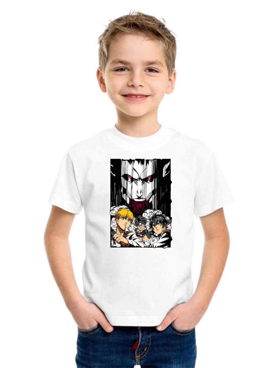 

BAESD Boys Printed T-shirt, White
