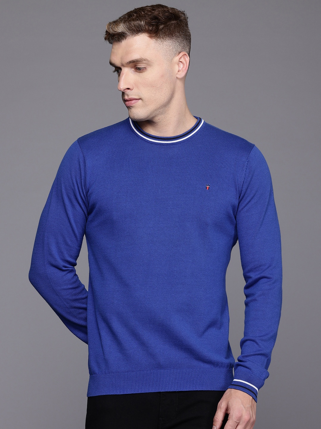 

Louis Philippe Sport Cotton Pullover, Blue
