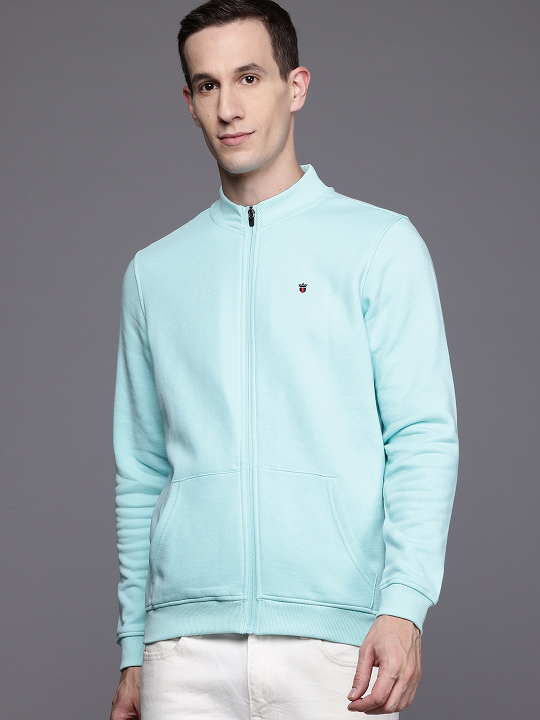 

Louis Philippe Sport Open Front Sweatshirt, Teal