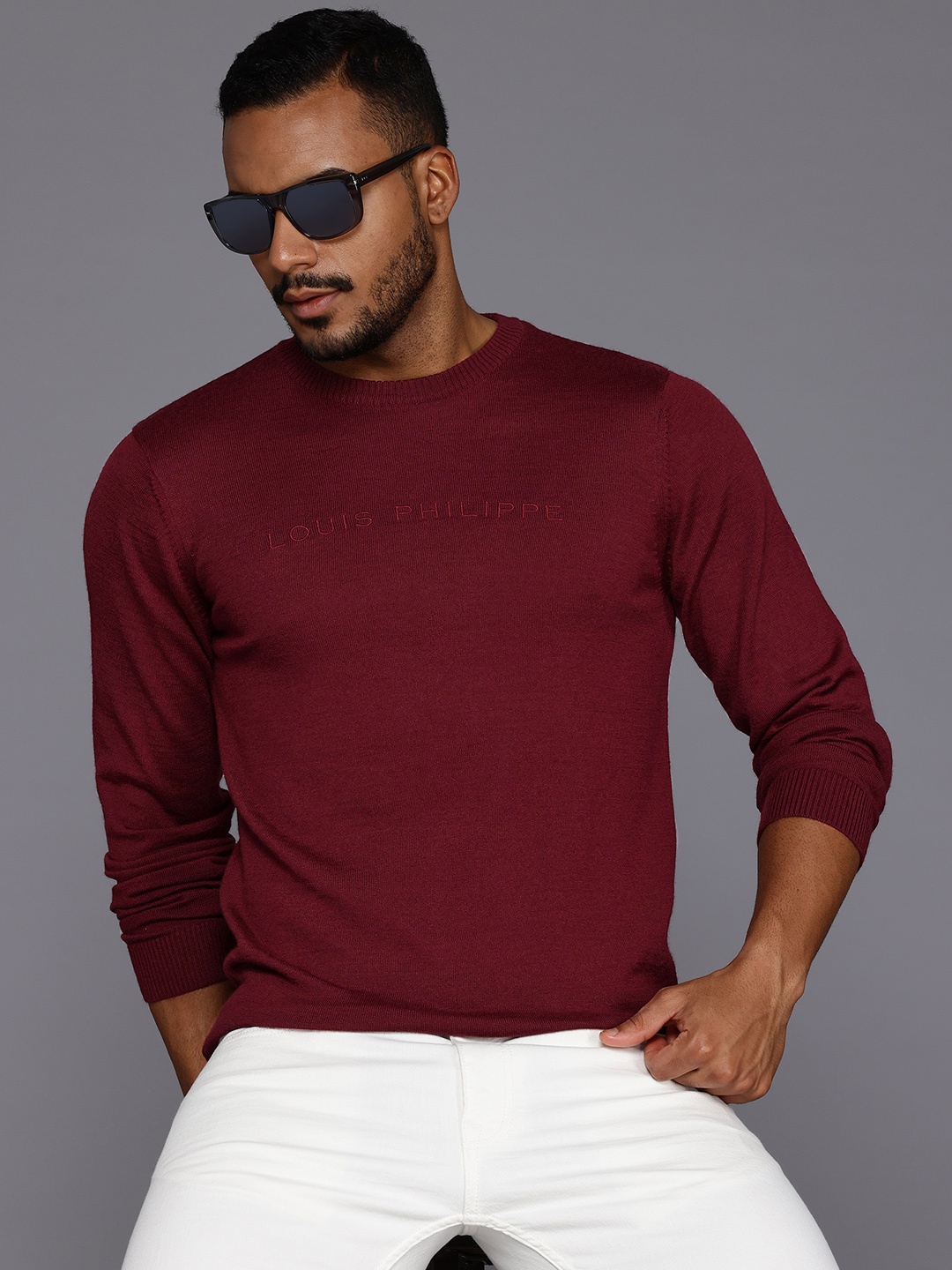 

Louis Philippe Formal Pullover, Maroon