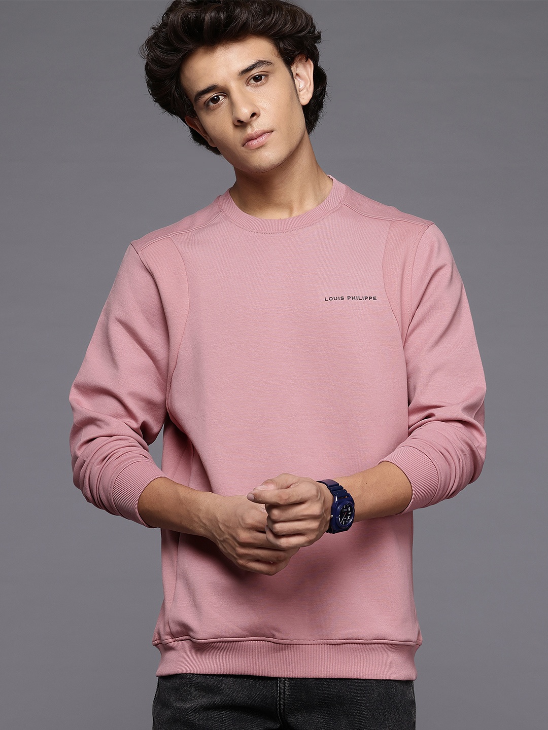

Louis Philippe Sweatshirt, Pink