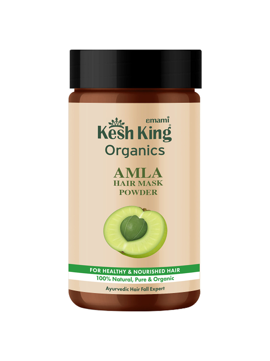 

Kesh King Organics Natural Amla Hair Mask Powder for Healthy & Nourished Hair - 100 g, Beige