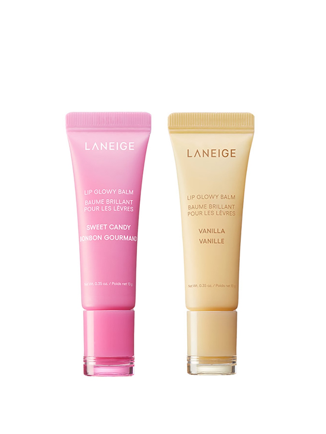 

LANEIGE Set of 2 Lip Glowy Lightweight Balm with Shea 10 g each - Sweet Candy & Vanilla, Cream