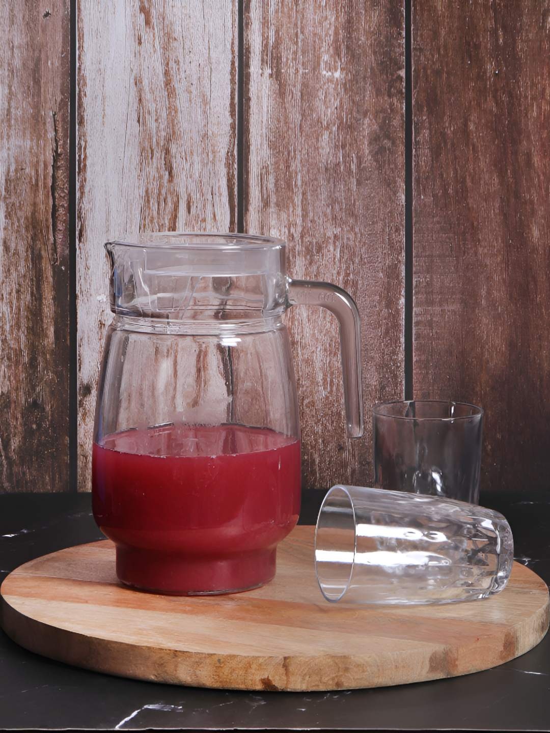 

Clovefry Transparent Glass Water Jug