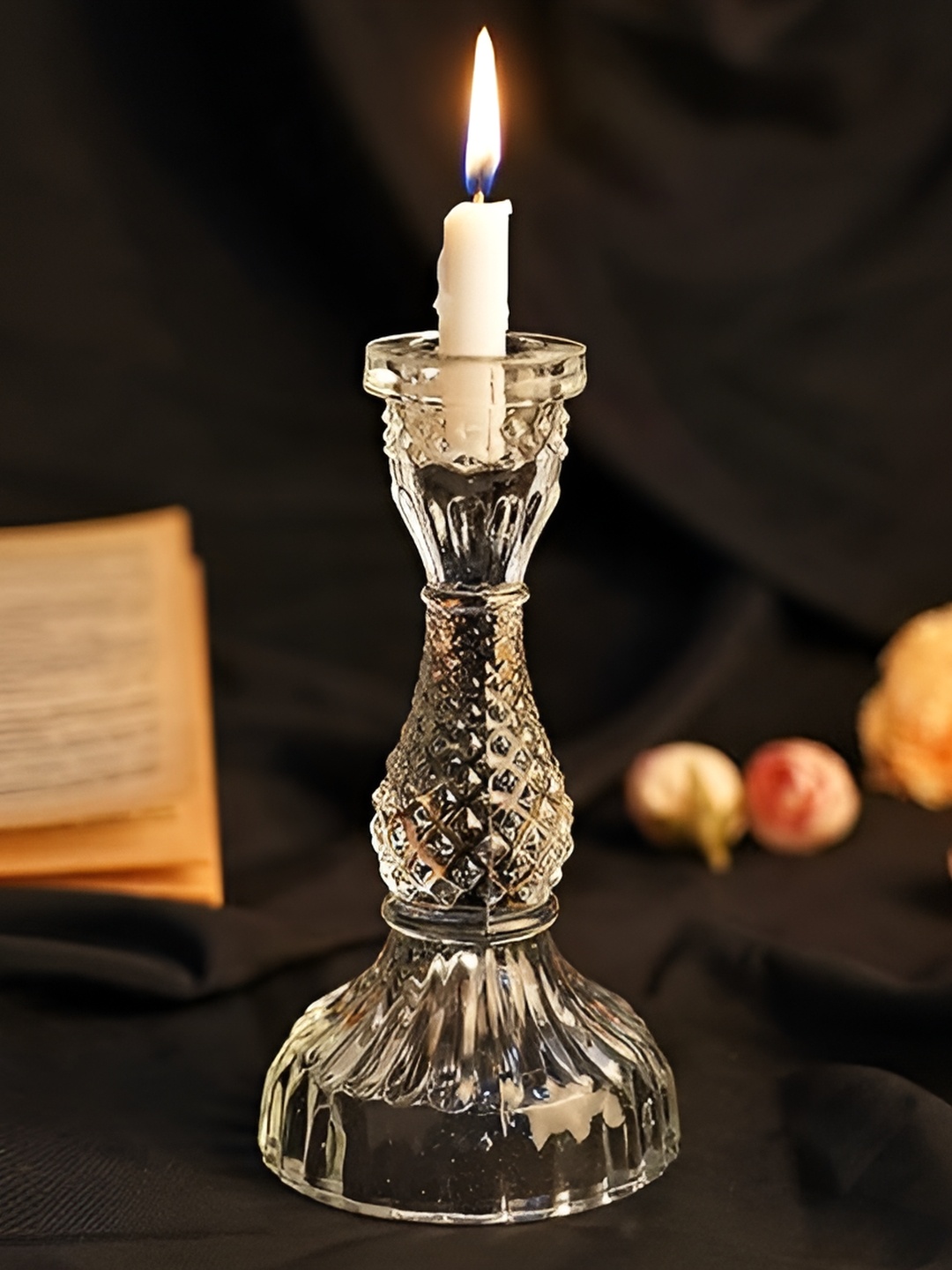 

Clovefry Transparent Glass Candle Holder