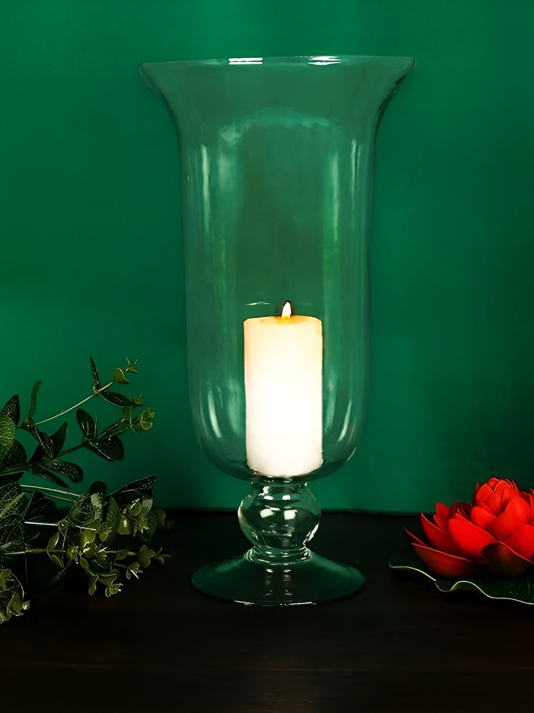 

Clovefry Samadhan Transparent Glass Candle Holder