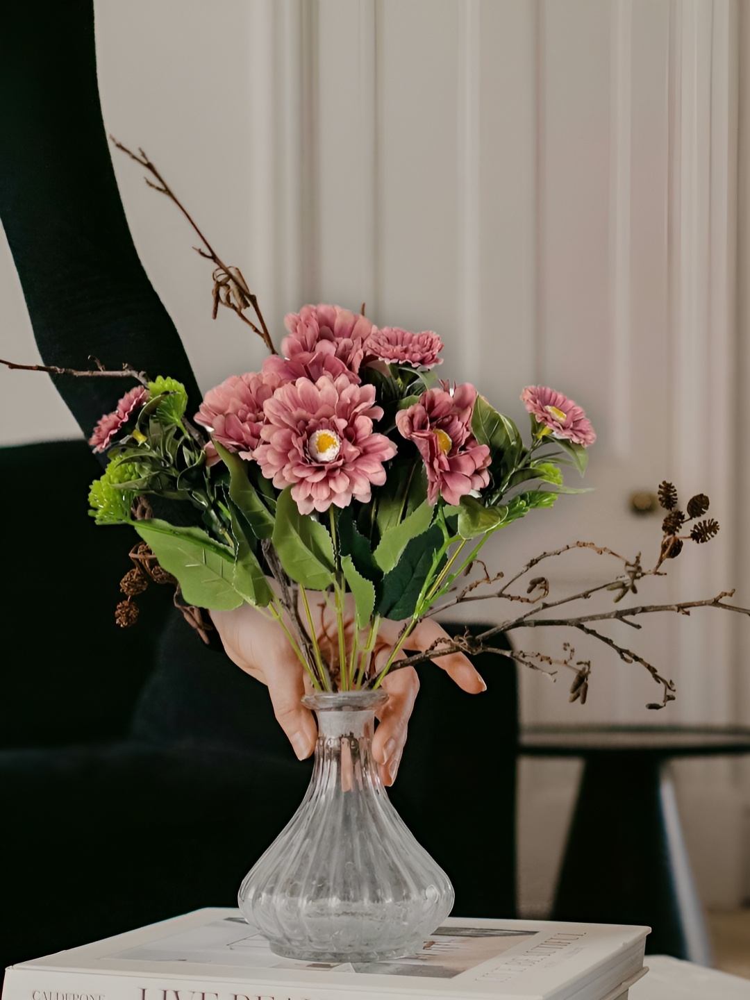 

ARTSY Magenta & Green Jasmine Artificial Flower
