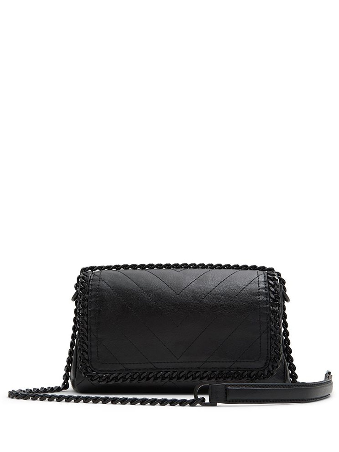 

ALDO Structured Sling Bag with Tasselled, Black
