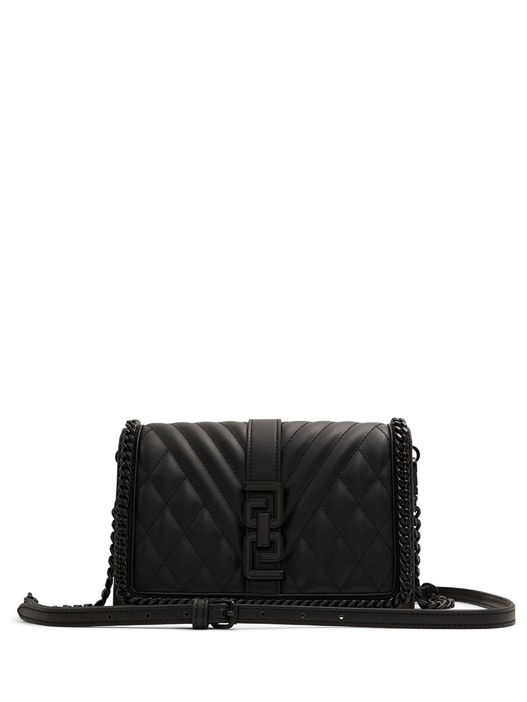 

ALDO Embellished Bucket Sling Bag with Tasselled, Black