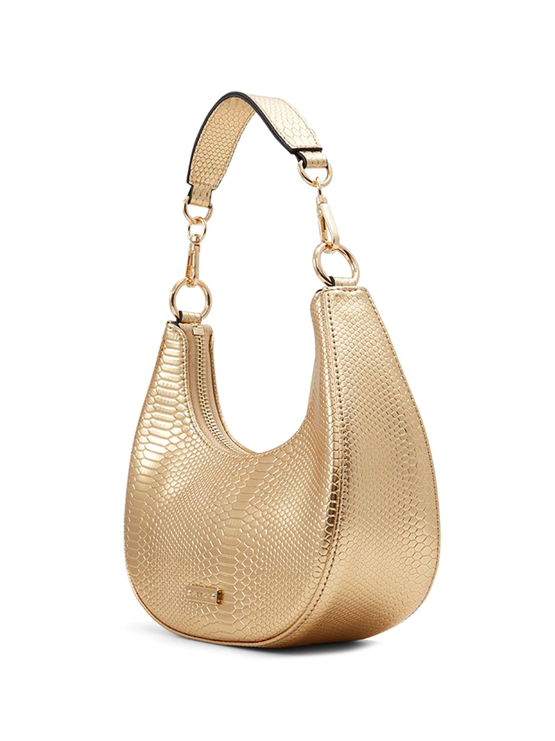 

ALDO Structured Handheld Bag with Tasselled, Gold