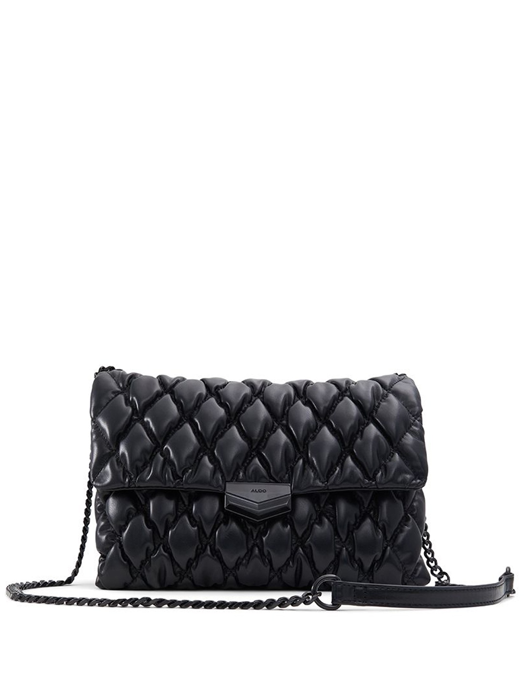 

ALDO Structured Satchel with Quilted, Black