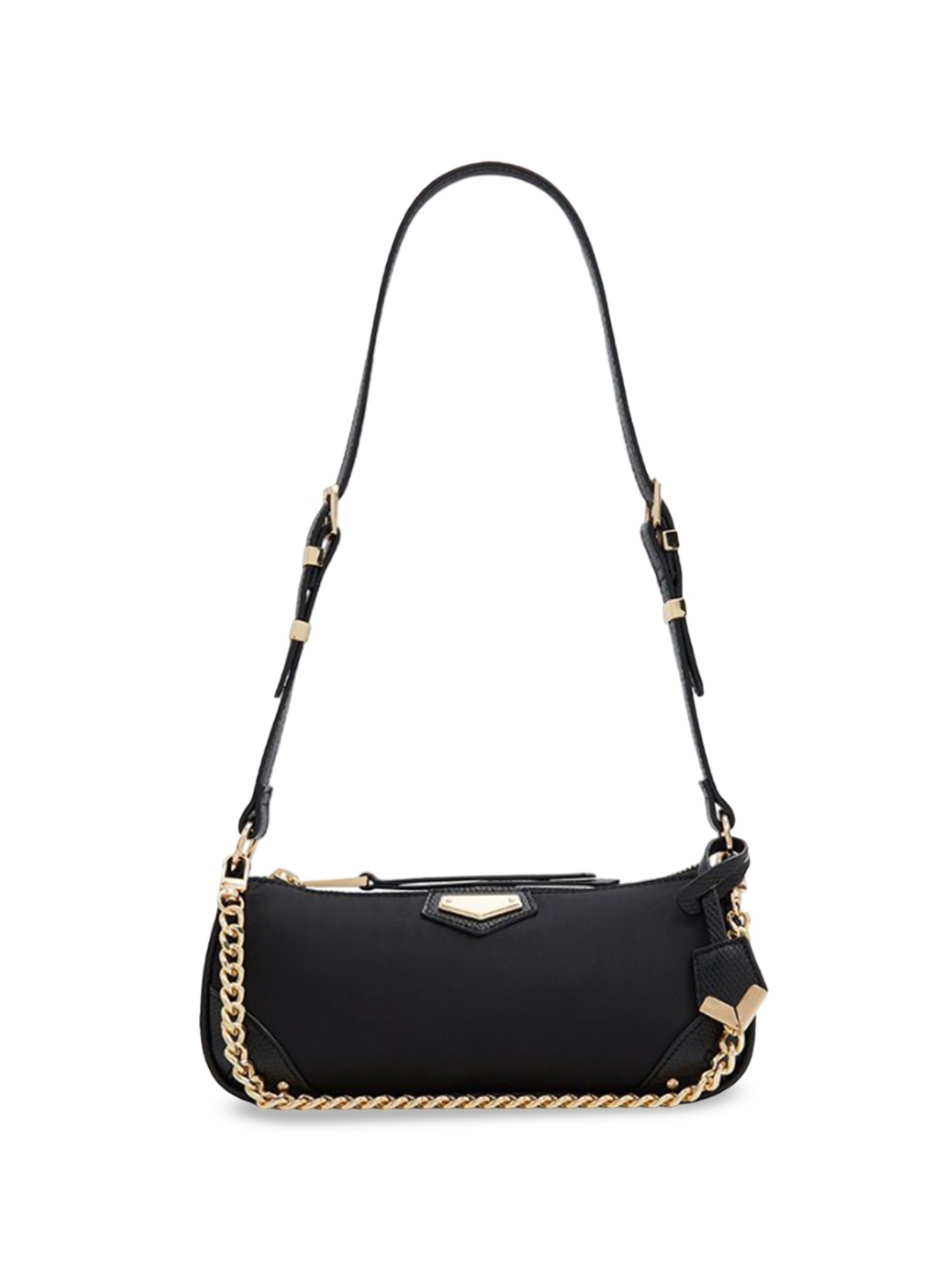 

ALDO Colourblocked Structured Sling Bag, Black