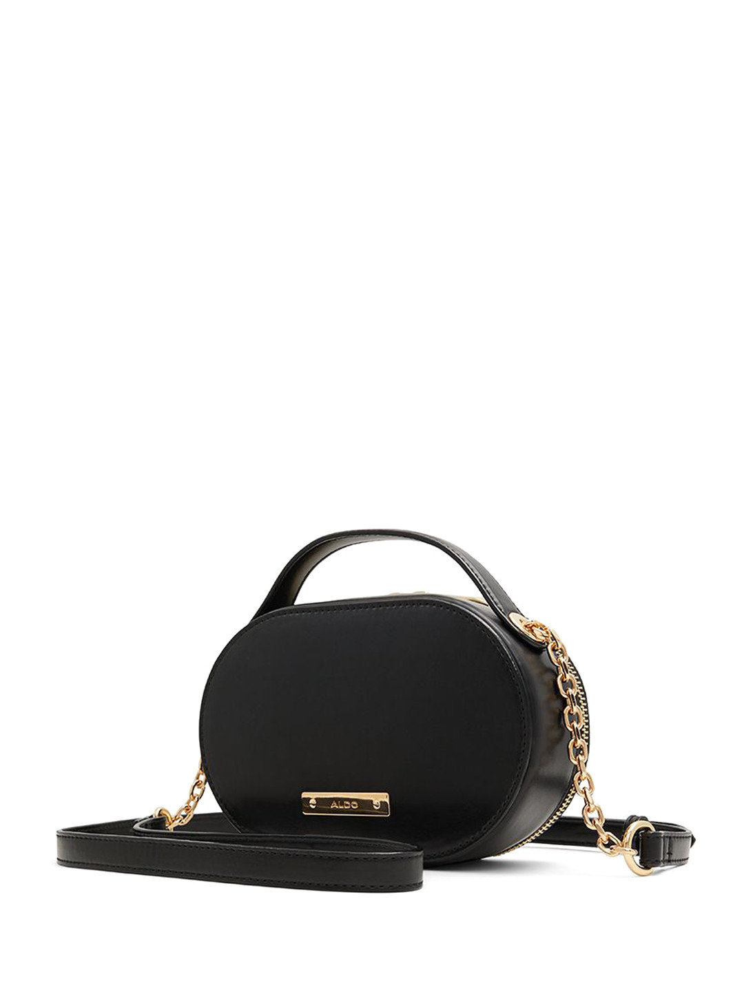 

ALDO Structured Sling Bag with Quilted, Black