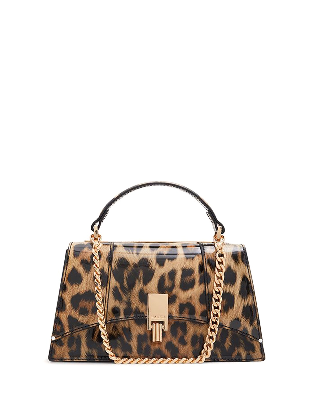 

ALDO Animal Printed Swagger Satchel, Brown