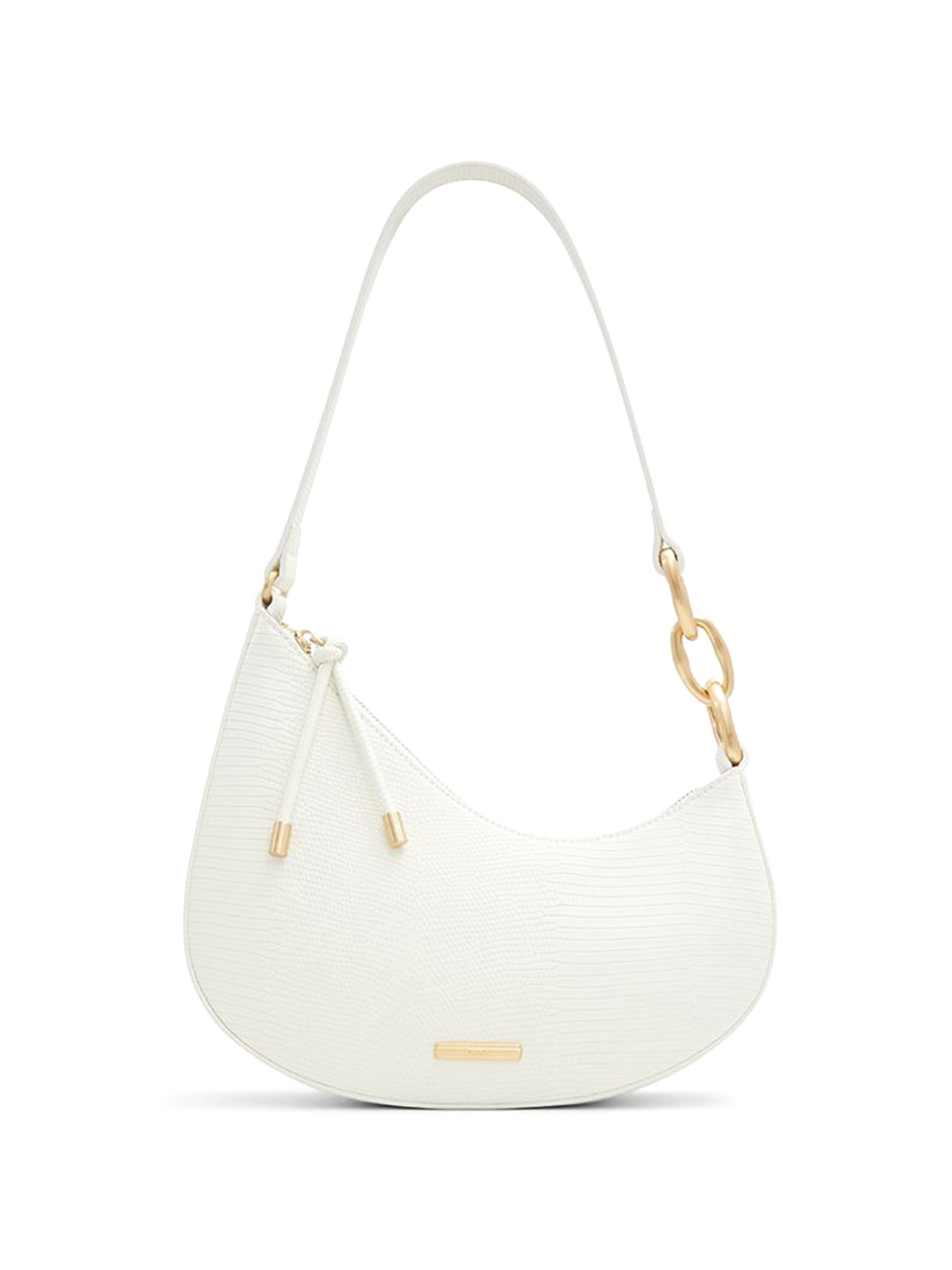 

ALDO Colourblocked Structured Hobo Bag, Beige