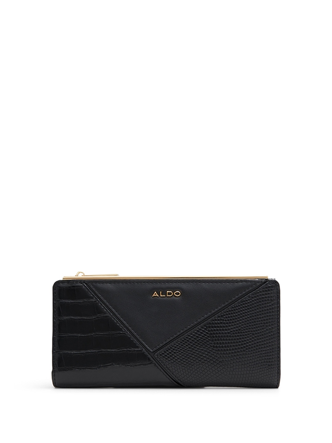 

ALDO Women Two Fold Wallet, Black