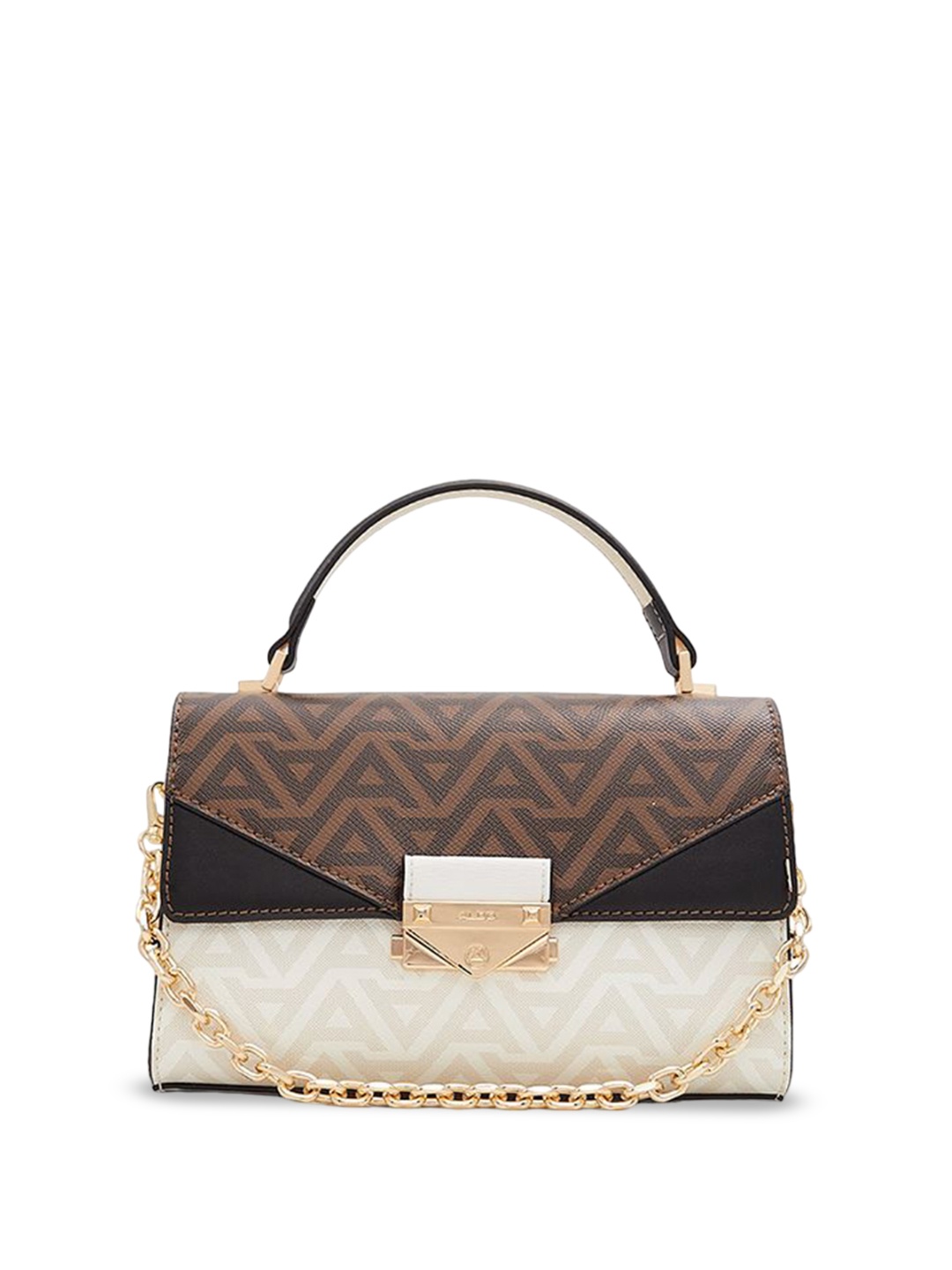 

ALDO Structured Sling Bag with Quilted, Beige