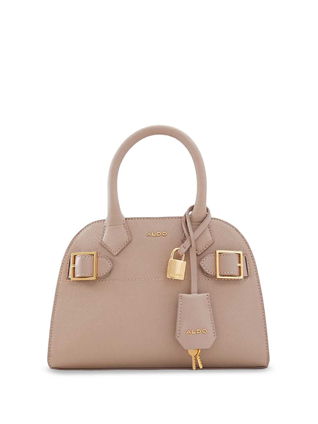 

ALDO Half Moon Handheld Bag with Tasselled, Pink
