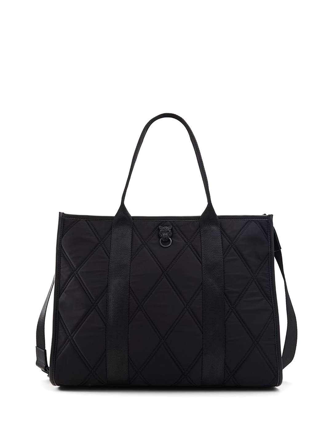 

ALDO Textured Oversized Structured Handheld Bag with Quilted, Black