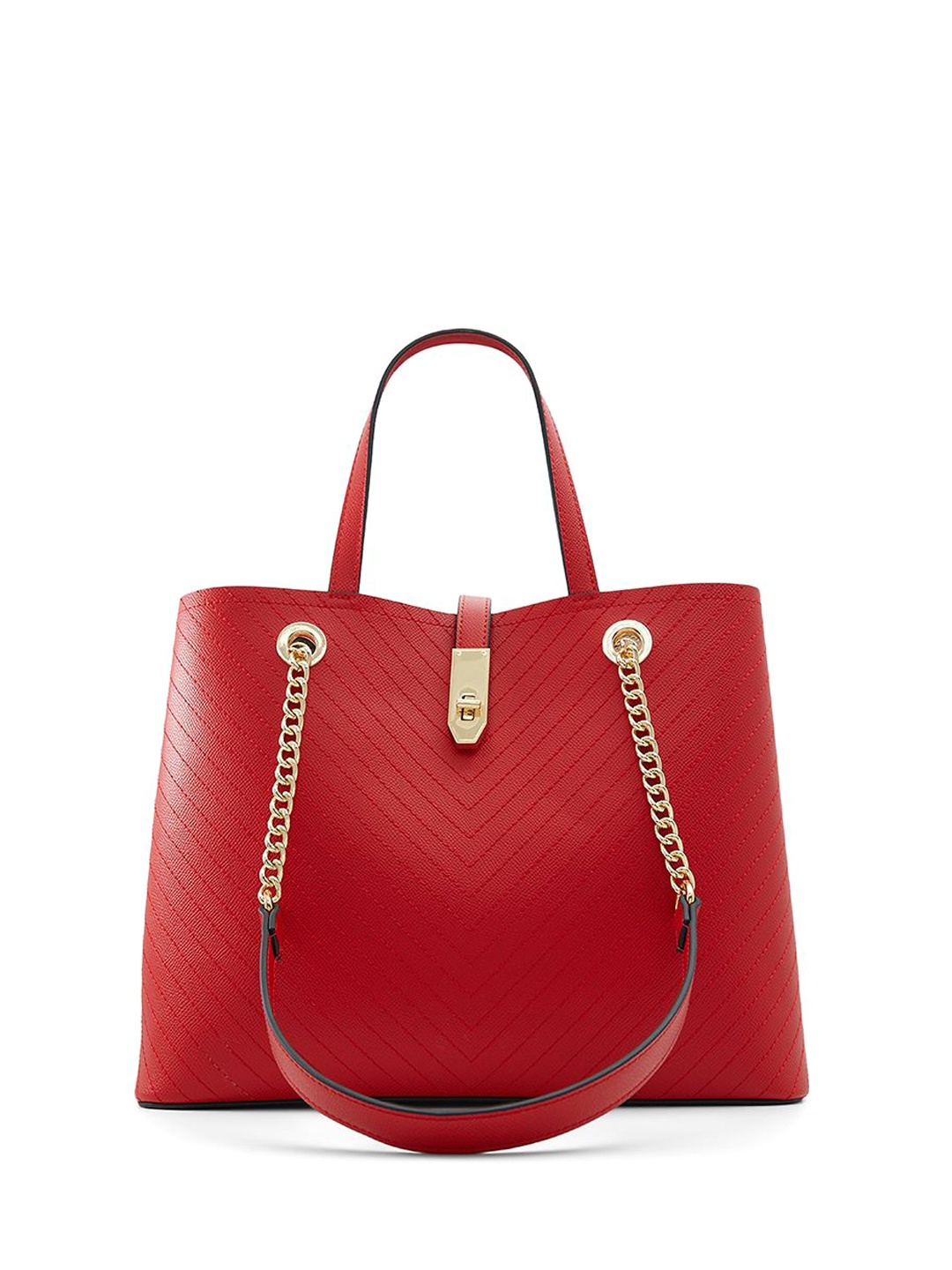 

ALDO Shopper Handheld Bag with Quilted, Red