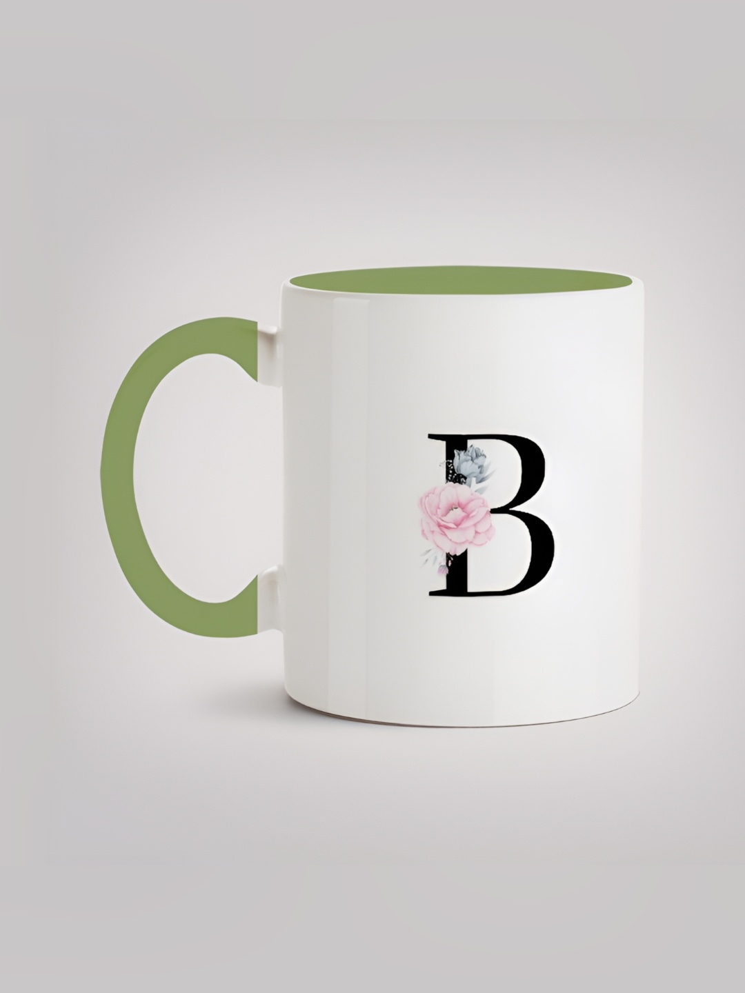 

MOTIVATE BOX White & Green Printed Ceramic Mugs 330 ml