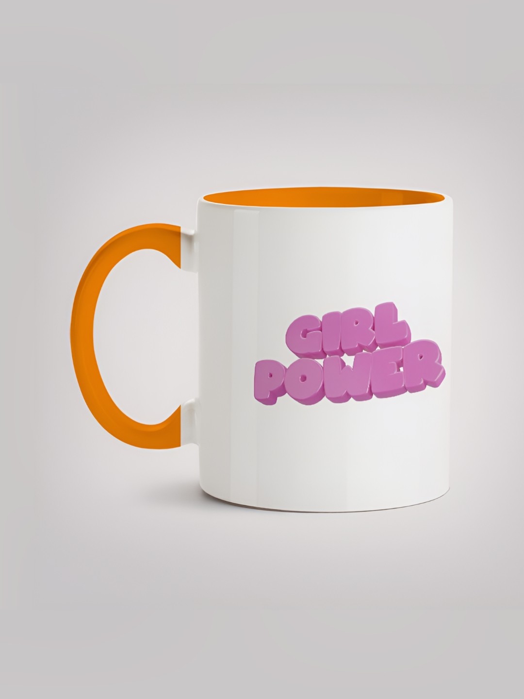 

MOTIVATE BOX White & Pink Typography Printed Microwave Safe Ceramic Mug 330 ml