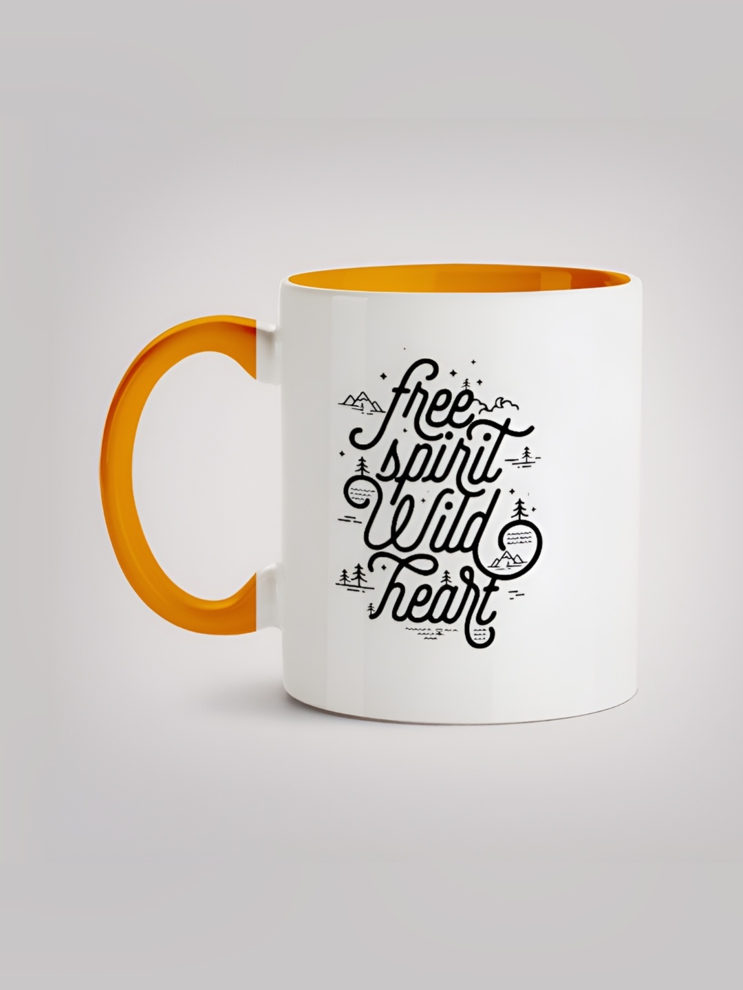 

MOTIVATE BOX White & Black Printed Ceramic Glossy Mug 330 ml