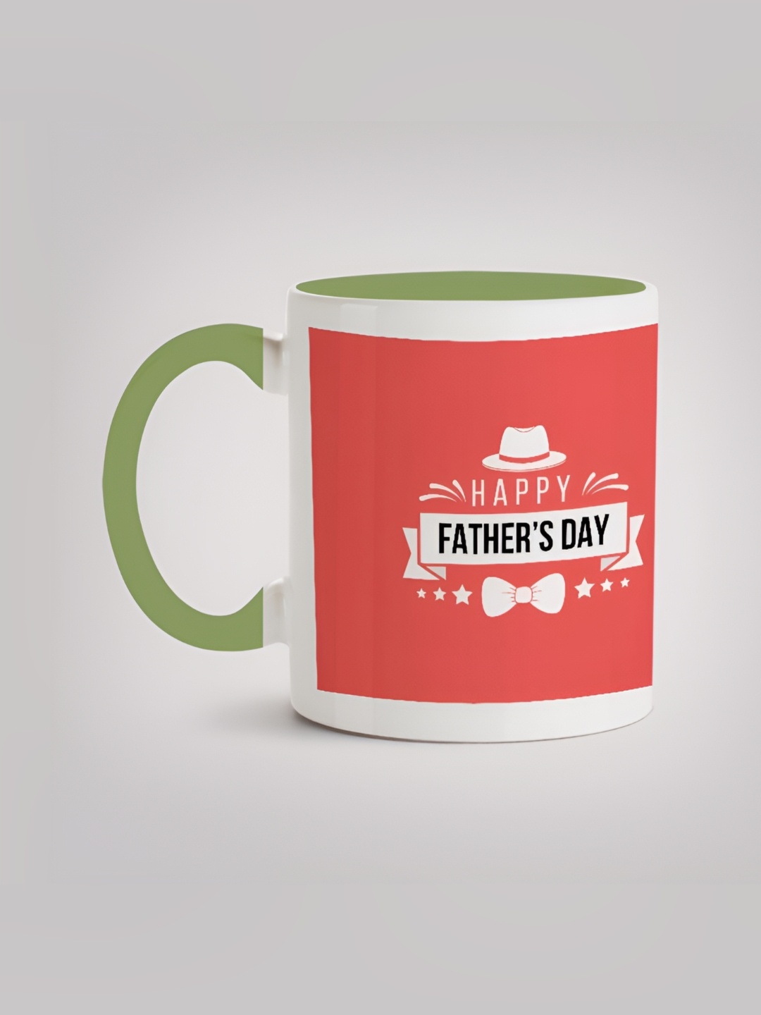 

MOTIVATE BOX White & Red Printed Glossy Ceramic Mugs 330 ml