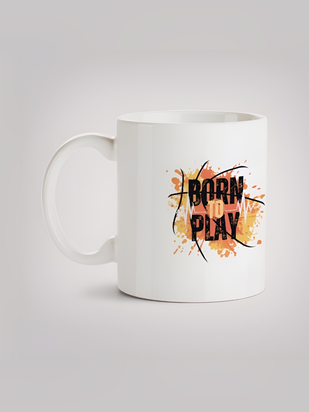 

MOTIVATE BOX White & Black Typography Printed Ceramic Glossy Mug 330 ml