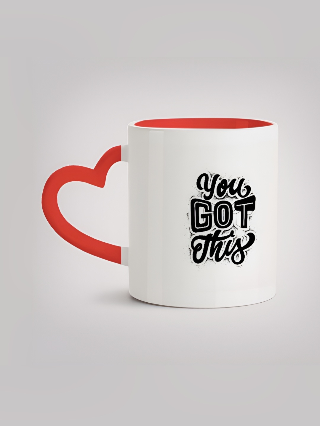 

MOTIVATE BOX White & Black Printed Glossy Ceramic Mugs 330 ml